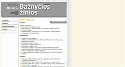 Desktop Screenshot of baznycioszinios.lt