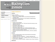 Tablet Screenshot of baznycioszinios.lt